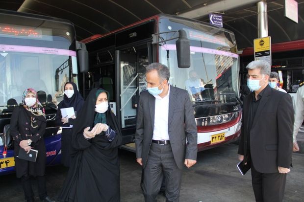 ۳۵ دستگاه مه پاش در ناوگان اتوبوسرانی تهران بهره‌برداری شد