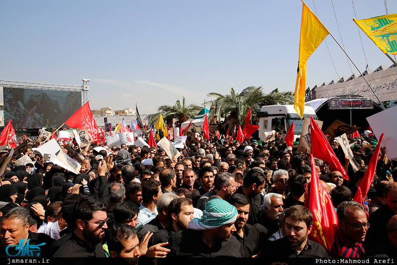 وداع باشکوه مردم تهران با شهید محسن حججی