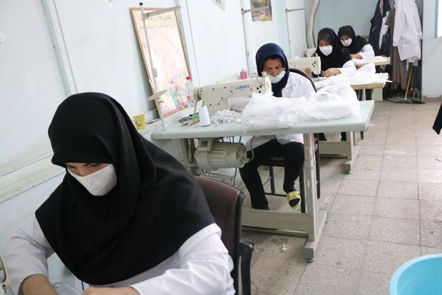 حدود ۶۰۰ هزار عدد ماسک و اقلام پزشکی در فنی و حرفه‌ای سیستان و بلوچستان تولید شد