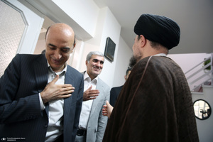 دیدار وزیر راه و شهر سازی با سید حسن خمینی