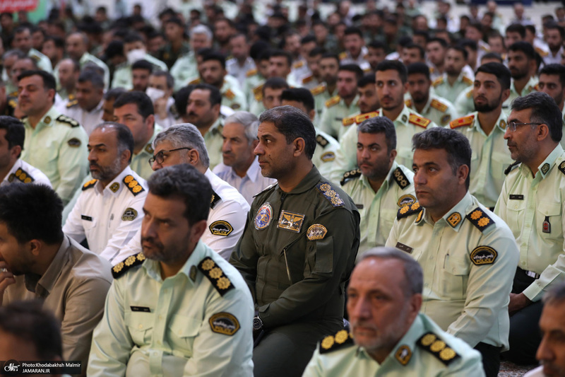 مراسم تجدید میثاق فرماندهان و کادر فراجا با آرمان‌های امام راحل