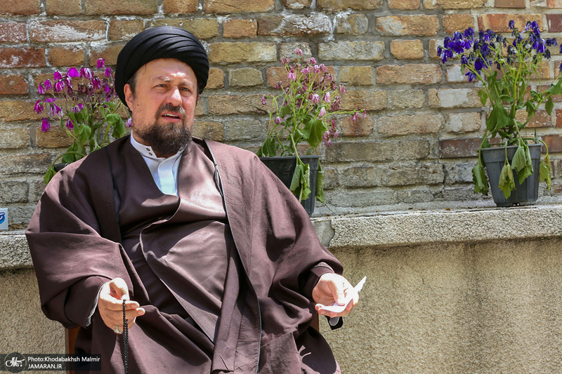 دیدار دبیر کل و اعضای شورای مرکزی حزب اعتماد ملی با سید حسن خمینی