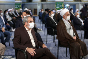 دیدار میهمانان کنفرانس وحدت اسلامى‌ و جمعی از مسئولان نظام با رهبر معظم انقلاب