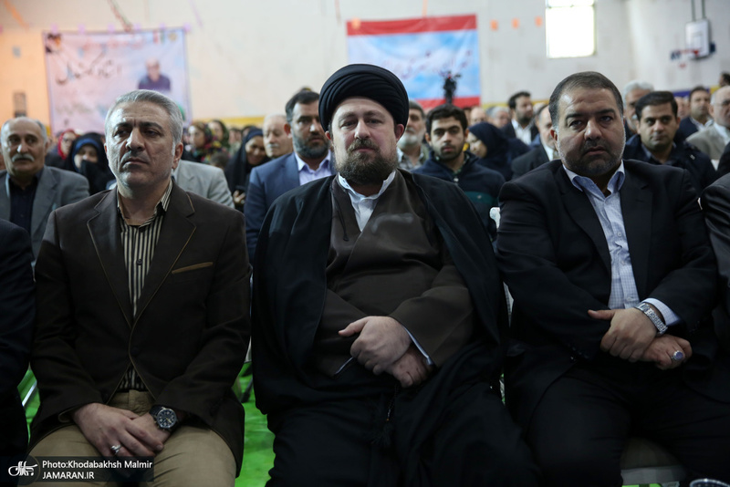 حضور سید حسن خمینی در آیین نامگذاری مجموعه ورزشی استاد کهندل