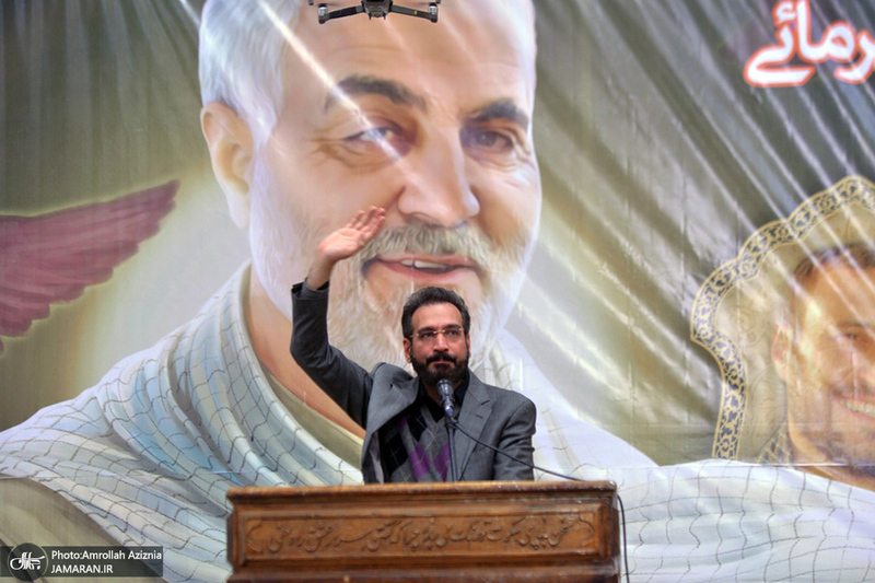 اجتماع کارگران به مناسبت دومین سالگرد شهادت حاج قاسم سلیمانی در حرم امام خمینی(س)