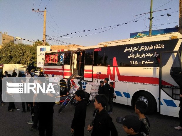 ۴۰ عزادار بیجاری خدمات رایگان پزشکی دریافت کردند