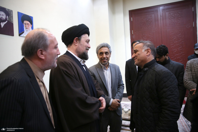 دیدار مدیرعامل و بازیکنان باشگاه فرهنگی ورزشی پیکان با سید حسن خمینی