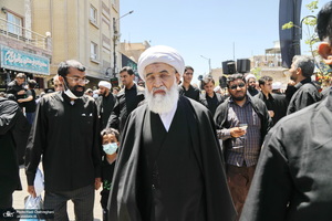 مراسم شهادت امام جعفر صادق(ع) با حضور آیت الله العظمی وحید خراسانی