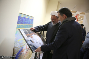 بازدید رئیس موسسه تنظیم و نشر آثار امام خمینی (س) از مراحل آماده‌سازی هفته فرهنگی بر آستان آفتاب