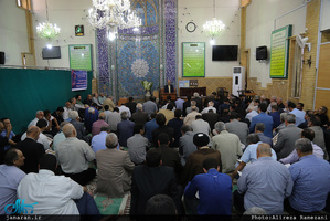 مراسم ختم مادر حجت الاسلام و المسلمین محتشمی پور در مسجد خاتم انبیاء (ص)