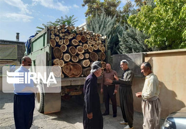 ۷۳ تُن محصولات جنگلی قاچاق در کردستان کشف شد