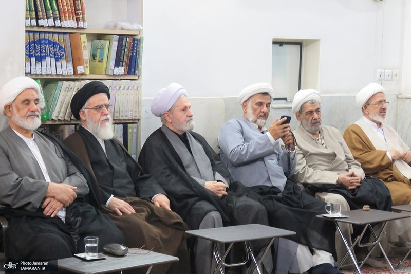 مراسم عزاداري ایام فاطمیه در دفتر آیت الله العظمی صانعی (ره)