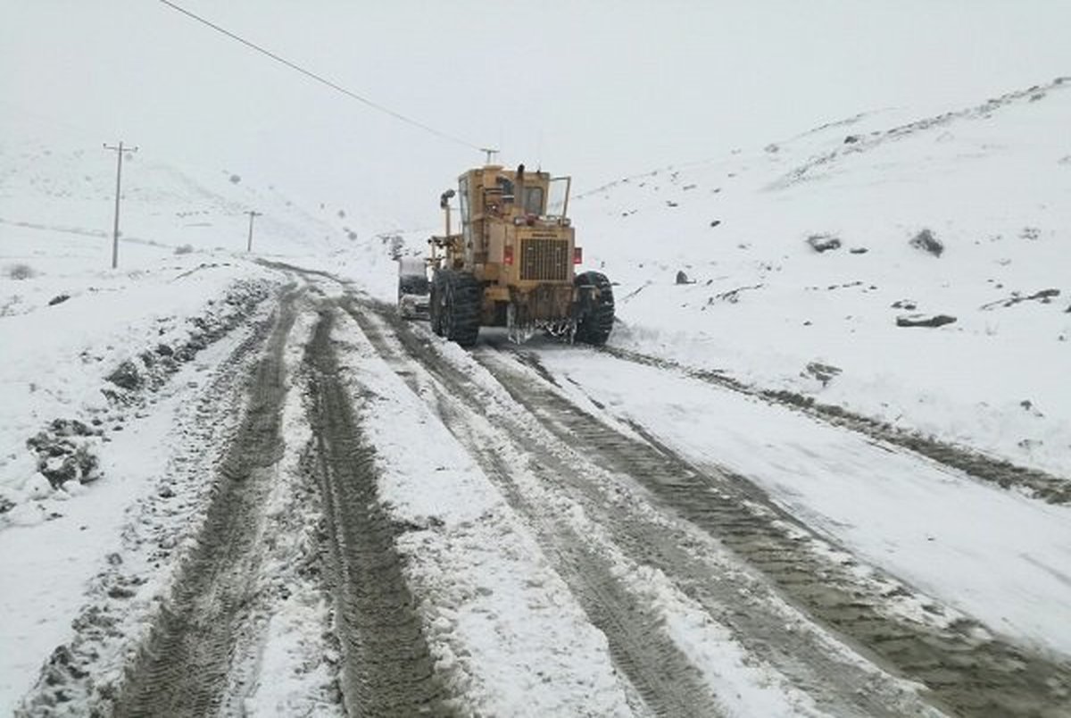 بارش برف در هراز و فیروزکوه