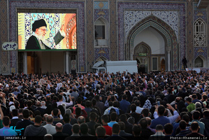 سخنرانی رهبر معظم انقلاب در اجتماع عظیم زائران و مجاوران حرم رضوی