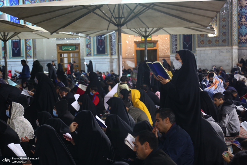 مراسم احیای شب بیست و یکم ماه رمضان در حرم مطهر امام رضا (ع)