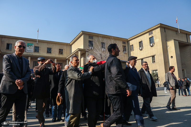 مراسم تشییع پیکر رضا رئیس طوسی استاد دانشکده حقوق و علوم سیاسی دانشگاه تهران