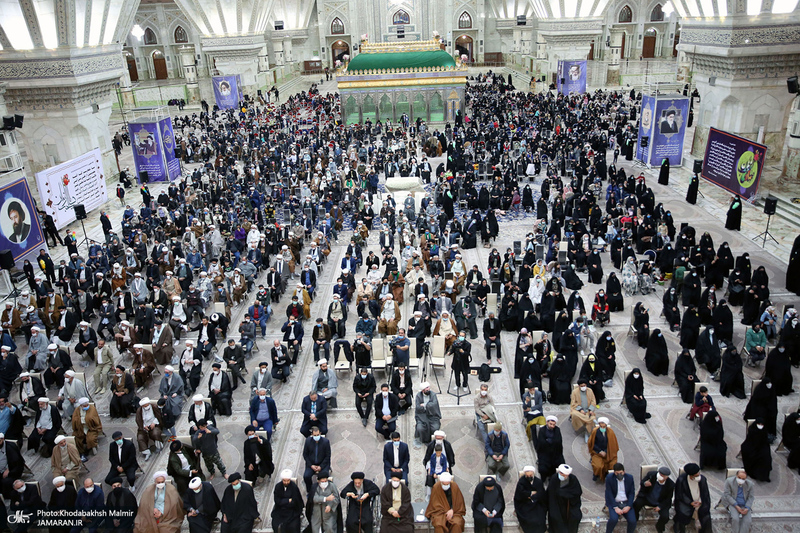 مراسم دوازدهمین سالگرد رحلت همسر گرامی امام و بیست و هفتمین سالگرد ارتحال سید احمد خمینی (ره)