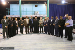 دیدار اعضای شورای مرکزی حزب اعتماد ملی با سید حسن خمینی