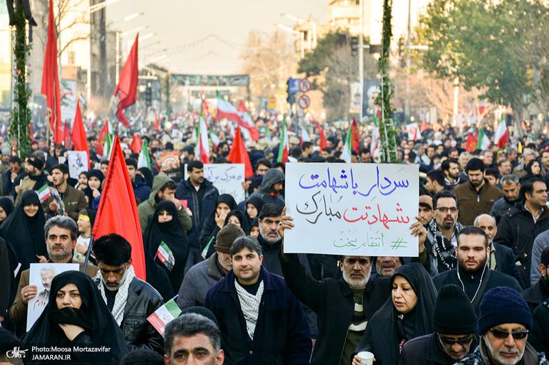 حضور میلیون ها تهرانی در تشییع پیکر مطهر سردار قاسم سلیمانی - 6 