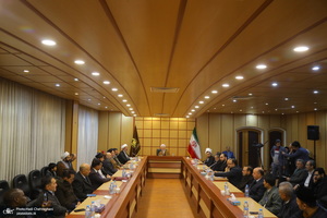 دیدار اساتید و روسای دانشگاه های کشورهای اسلامی با آیت الله العظمی جوادی آملی‎