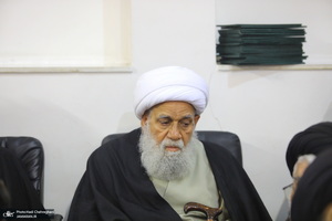 مراسم ختم همسر آیت الله العظمی سبحانی در قم