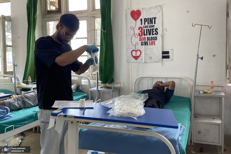 نذر خون به مناسبت تاسوعای حسینی در کشمیر هند