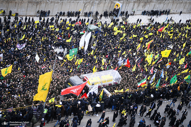  تصاویر اختصاصی جماران از متن و حاشیه مراسم تشییع شهیدان سید حسن نصرالله و سید هاشم صفی الدین -2