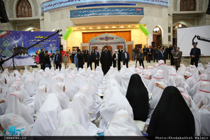 مراسم جشن تکلیف دانش آموزان دختر در حرم مطهر امام خمینی(س) 