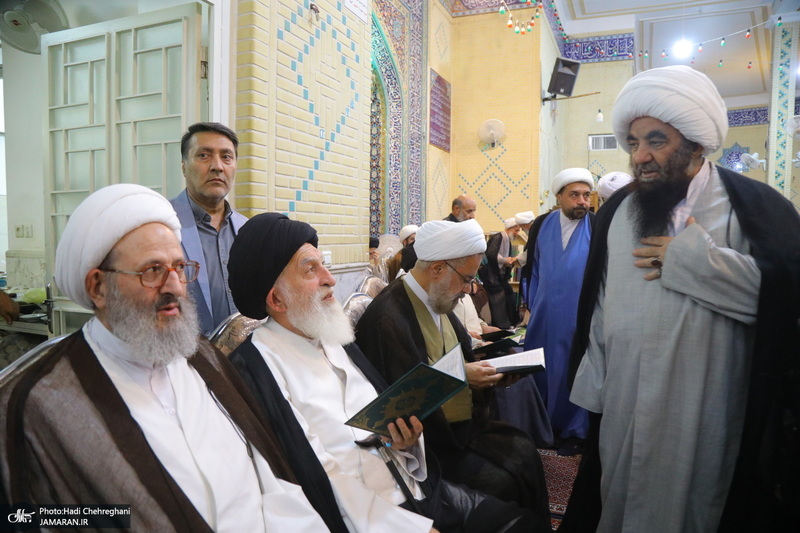 مراسم ترحیم آیت الله العظمی محفوظی (ره) در مسجد رفعت قم