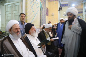 مراسم ترحیم آیت الله العظمی محفوظی (ره) در مسجد رفعت قم
