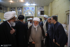 مراسم ترحیم آیت الله العظمی محفوظی (ره) در مسجد رفعت قم