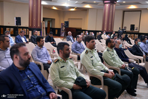 مراسم تودیع و معارفه رئیس حوزه قضایی بخش آفتاب در حرم امام خمینی