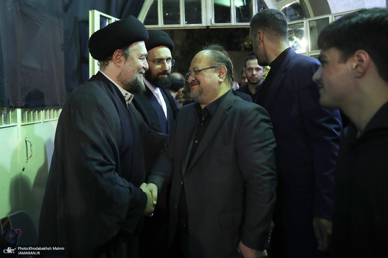 مراسم بزرگداشت همسر آیت الله موسوی بجنوردی (ره) در حسینیه شماره یک جماران-3