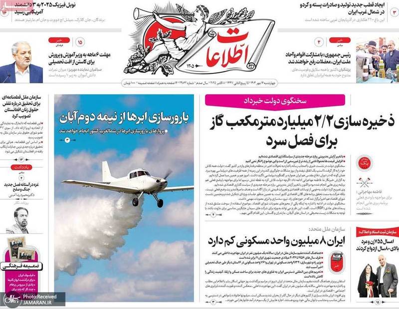 گزیده روزنامه های 16مهر 1404