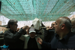 مراسم خاکسپاری حجت الاسلام و المسلمین حمیدزاده(ره) در حرم امام خمینی(س)