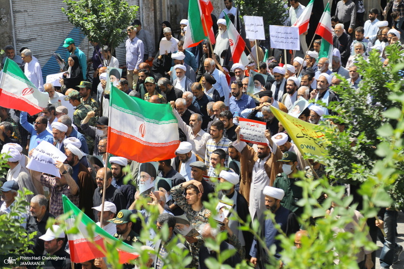 راهپیمایی مردم قم در سالروز قیام 15 خرداد‎‎