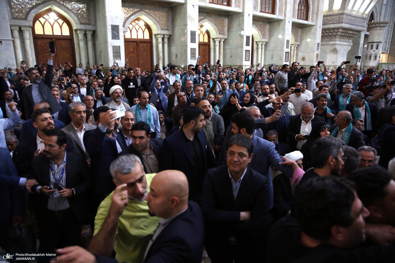 تقدیر از حضور مردم با حضور رئیس جمهور منتخب مسعود پزشکیان