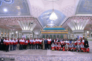 آئین آغاز طرح ملی خدمات نوروزی جمعیت هلال احمر در جوار حرم مطهر امام خمینی (س)