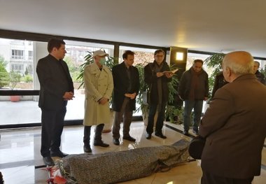 مراسم تشییع پیکر مفتون امینی با حضور هنرمندان+ تصاویر