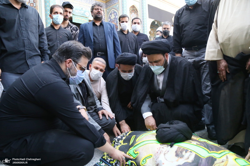 مراسم تشییع حجت الاسلام و المسلمین سید محمد جواد حسینی کاشانی(ره)