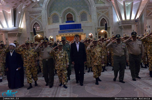 تجدید میثاق فرماندهان و دانشجویان دانشگاههای افسری آجا‎ با آرمان های حضرت امام