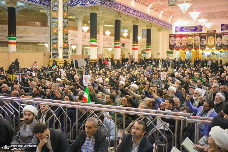 مراسم بزرگداشت شهید علی لاریجانی در حرم حضرت معصومه (س)
