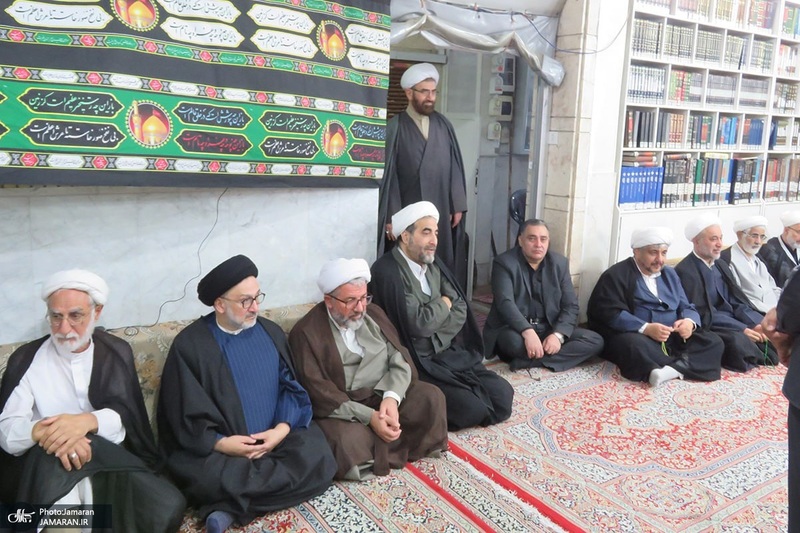 مراسم عزاداري ایام فاطمیه در دفتر آیت الله العظمی صانعی (ره)