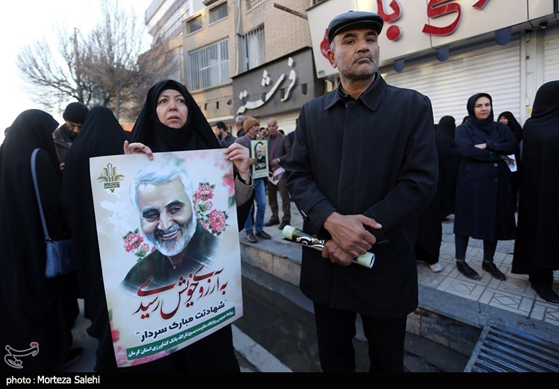 مراسم تشییع و خاکسپاری سردارحاج قاسم سلیمانی در کرمان