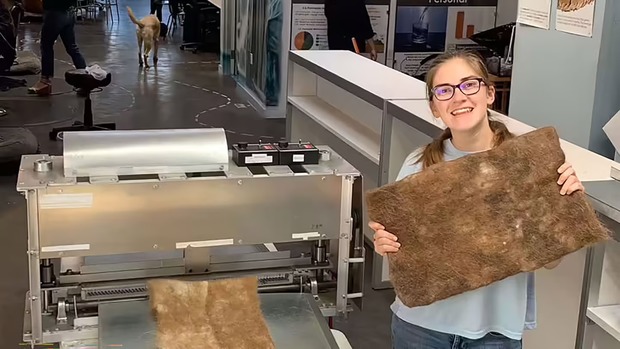 استفاده از موی انسان برای پاکسازی 
