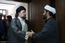 حضور سید حسن خمینی در منزل مرحوم محمدعلی جماعتی (ره)