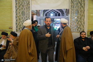 مراسم چهلمین روز درگذشت مرحوم آیت الله سید هادی سیستانی در قم‎
