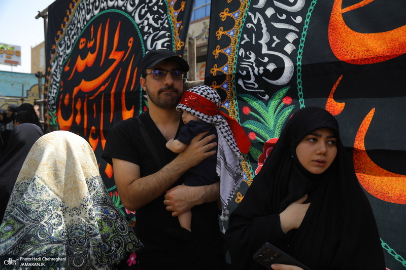 دسته عزای شهادت امام صادق(ع) با حضور آیت الله العظمی وحید خراسانی