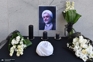 مراسم خاکسپاری پیکر مرحوم محمدعلی جماعتی (ره) در حرم امام خمینی (س)