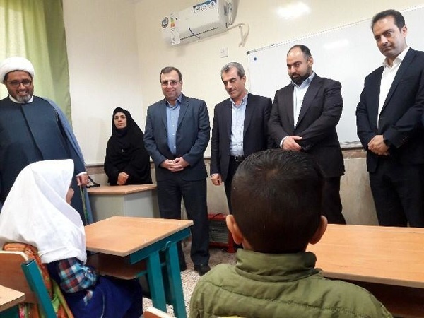 افتتاح مدرسه ٣ کلاسه در روستای مجریه شوشتر در خوزستان
